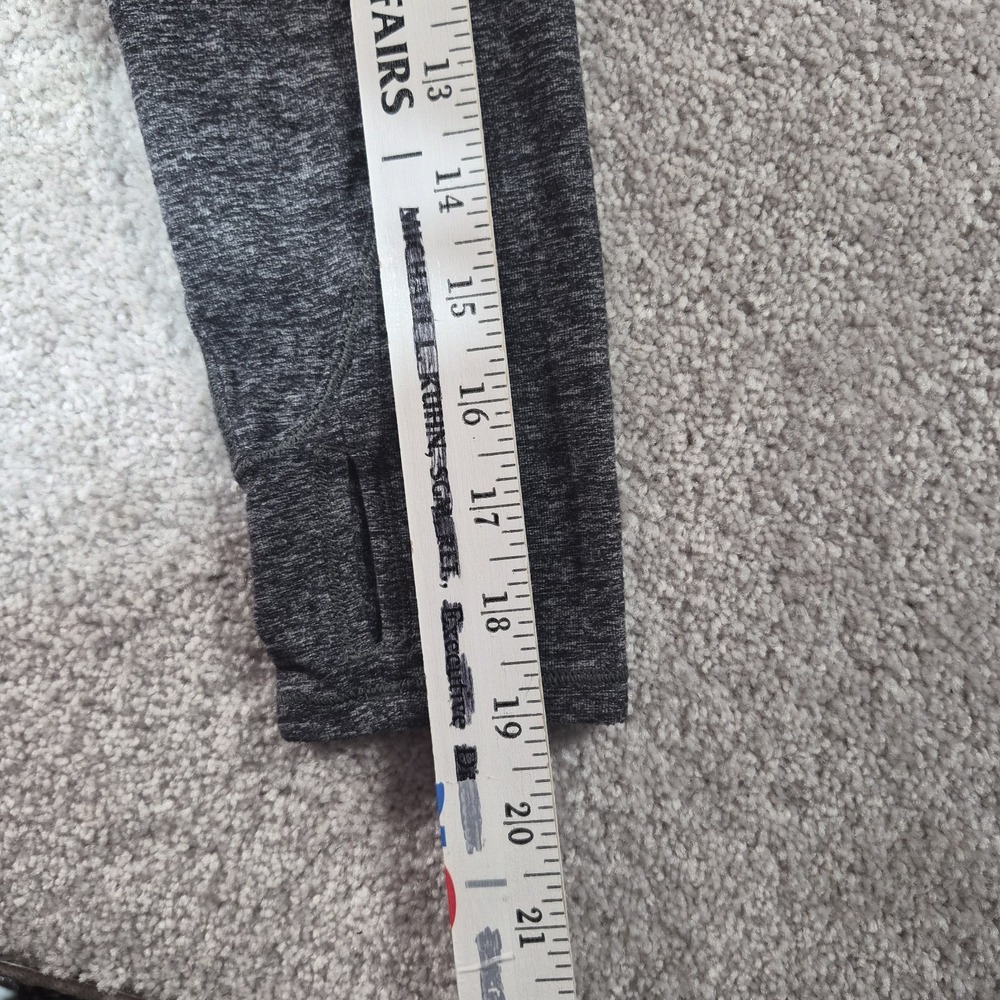 Lululemon "Dash To Class" Long Sleeve Top Women Gray Pullover V Neck Split Sides - Picture 9 of 13